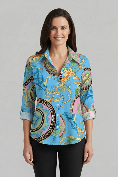 Lila | V-Neck Long Sleeve Blouse