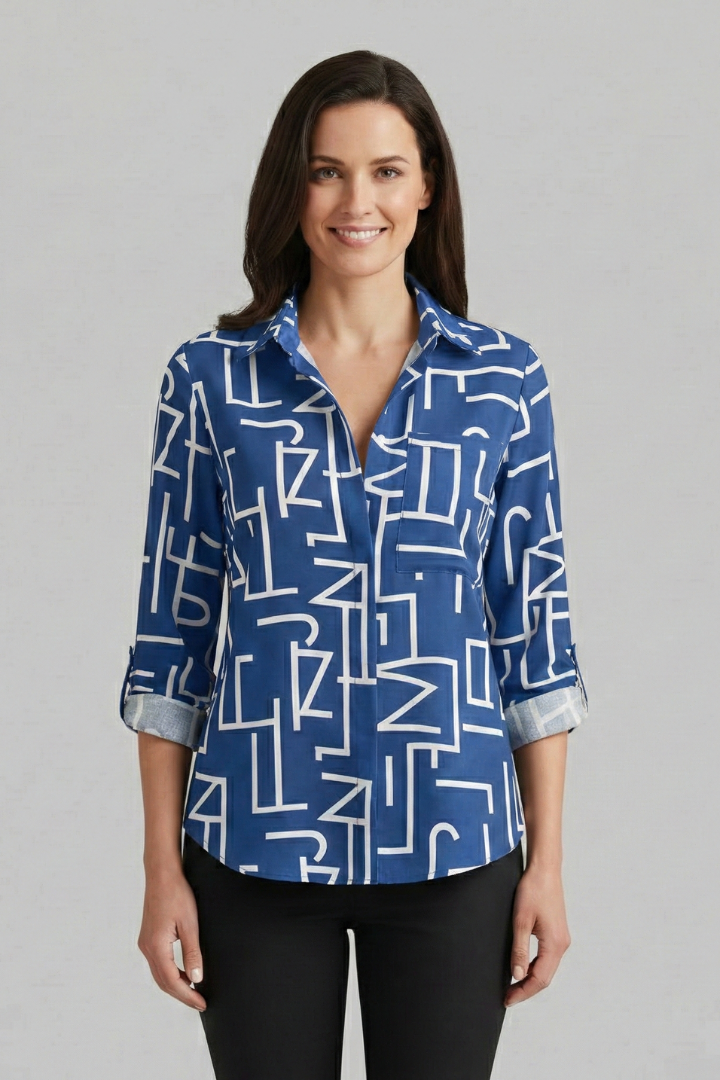 Lila | V-Neck Long Sleeve Blouse