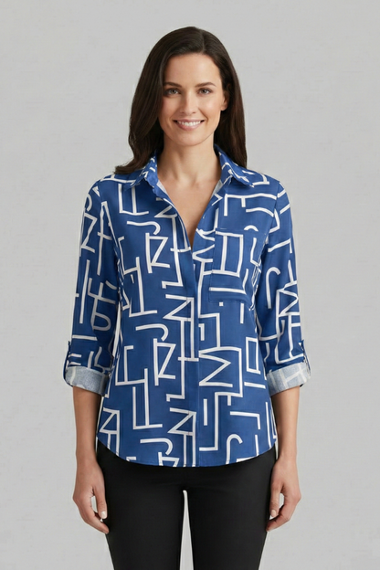 Lila | V-Neck Long Sleeve Blouse