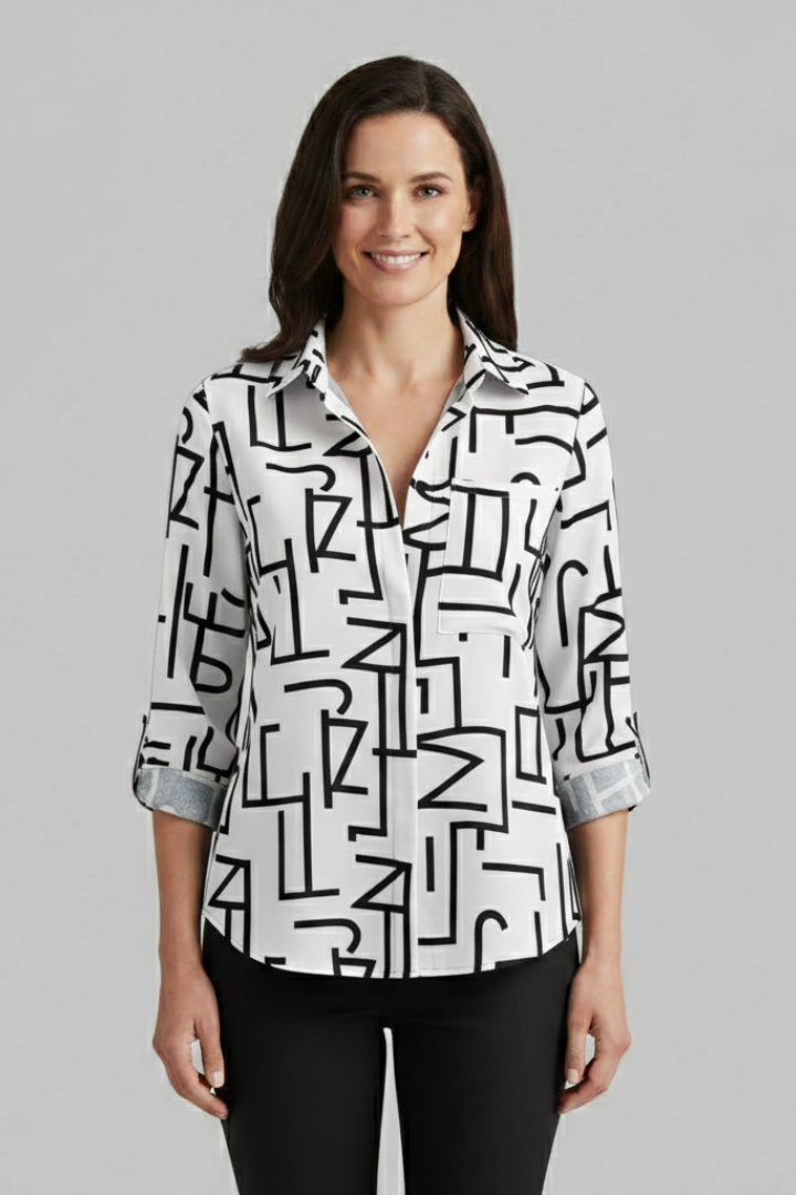 Lila | V-Neck Long Sleeve Blouse