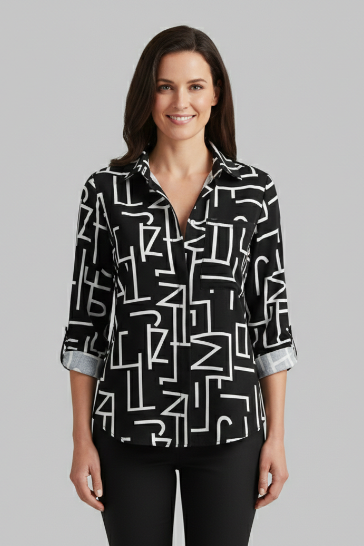 Lila | V-Neck Long Sleeve Blouse