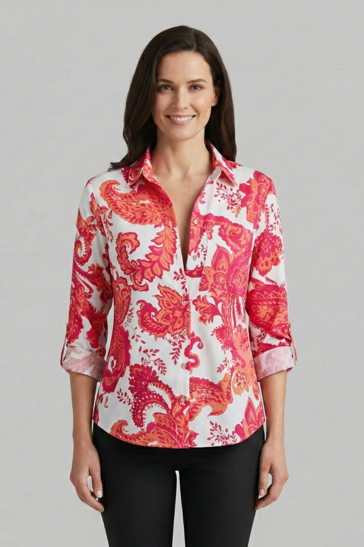 Lila | V-Neck Long Sleeve Blouse