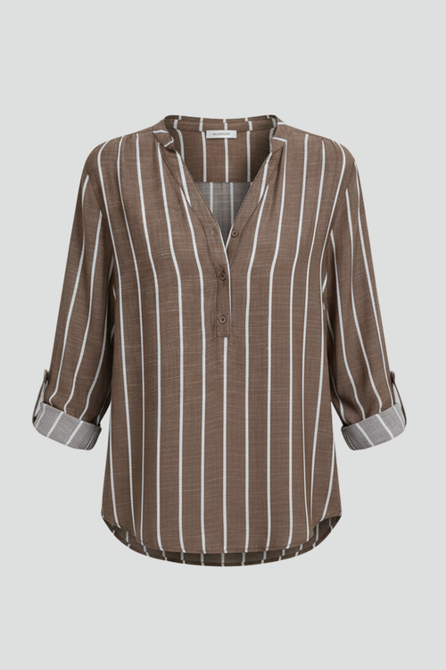 Lila | V-Neck Striped Blouse