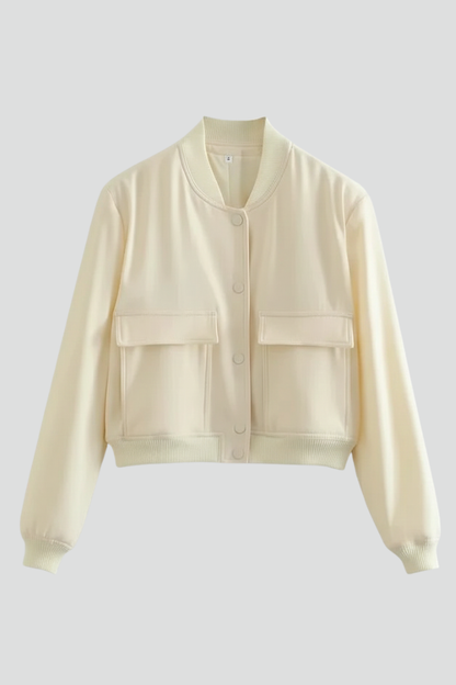 Lila | Chic Bomber Jacket with Baseball Collar