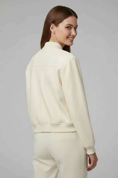 Lila | Chic Bomber Jacket with Baseball Collar
