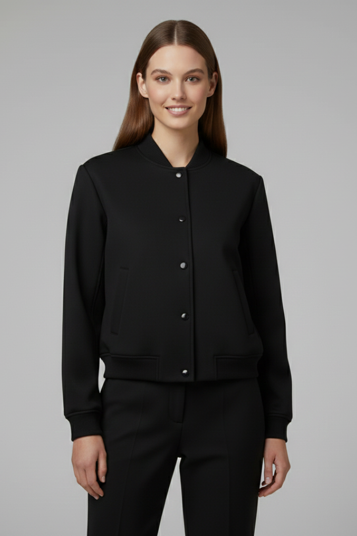 Lila | Chic Bomber Jacket with Baseball Collar