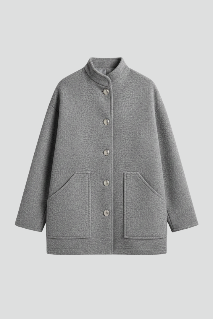Lena | Luxe Bomber Jacket with Snap Closure