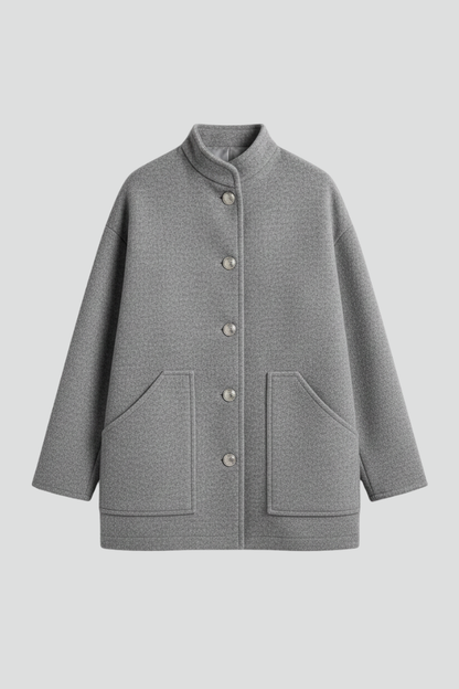 Lena | Luxe Bomber Jacket with Snap Closure