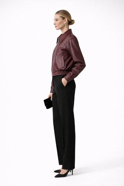 Lena | Chic Bomber Jacket with Zip Closure
