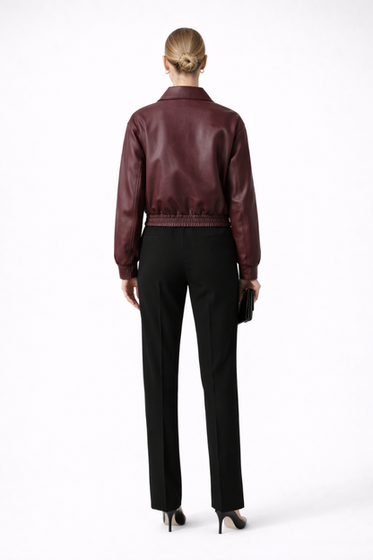 Lena | Chic Bomber Jacket with Zip Closure