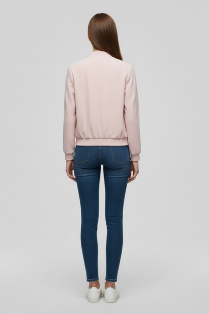 Lana | Luxe Bomber Jacket with Zipped Front