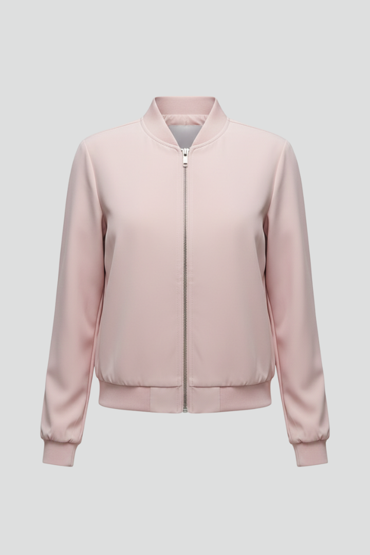 Lana | Luxe Bomber Jacket with Zipped Front
