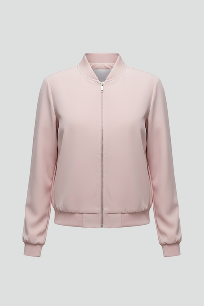 Lana | Luxe Bomber Jacket with Zipped Front