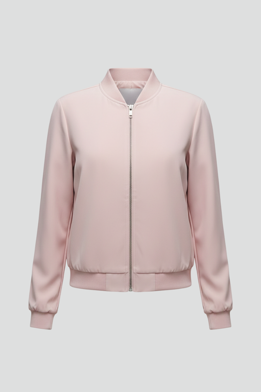 Lana | Luxe Bomber Jacket with Zipped Front