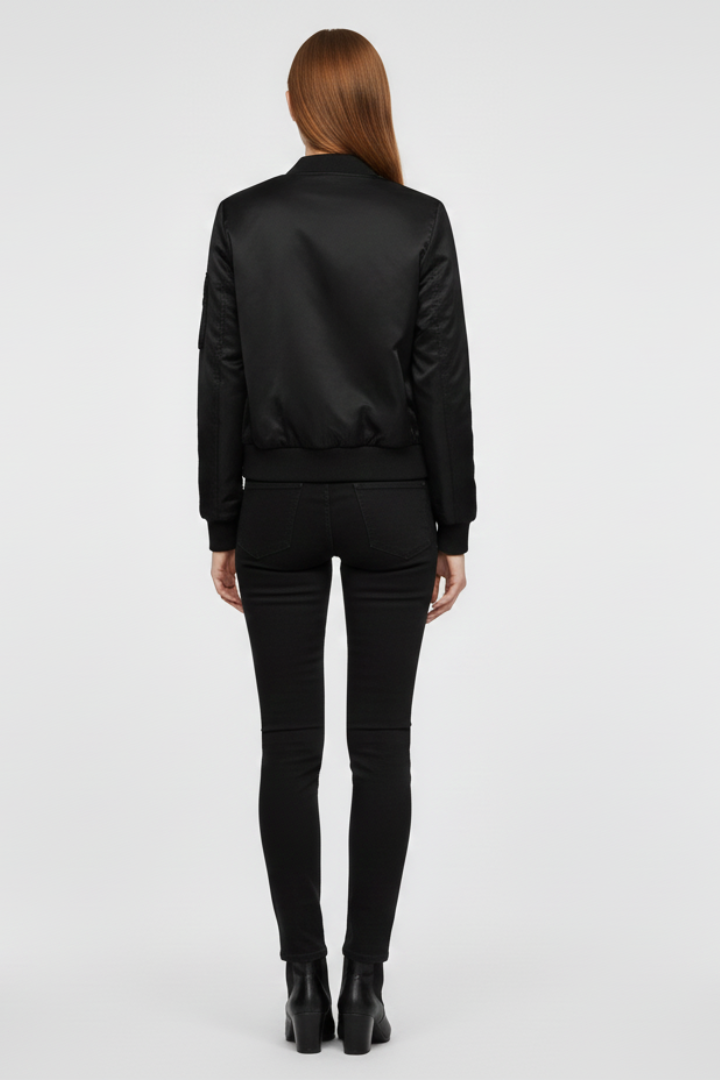 Lena | Chic Bomber Jacket with Zipper Closure