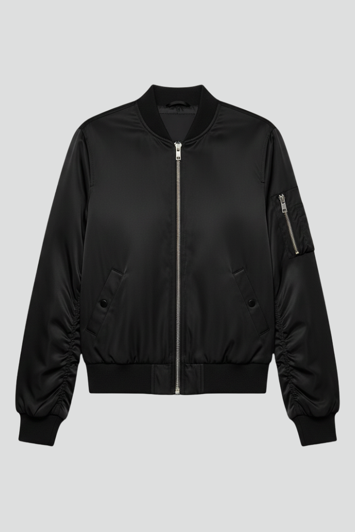 Lena | Chic Bomber Jacket with Zipper Closure
