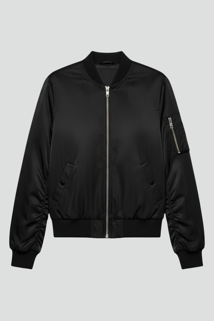 Lena | Chic Bomber Jacket with Zipper Closure