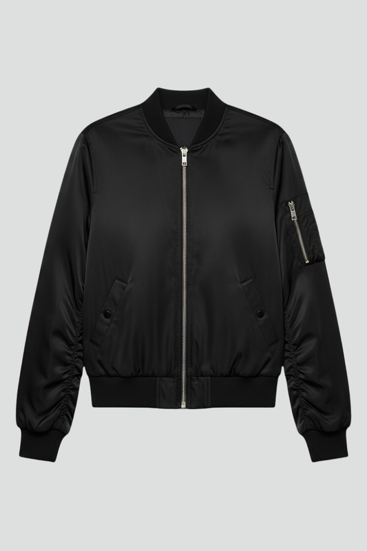 Lena | Chic Bomber Jacket with Zipper Closure