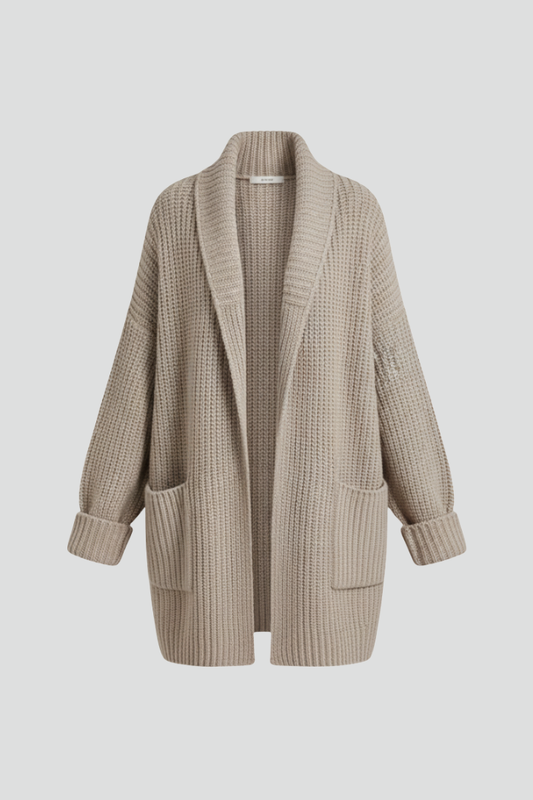 Lila | V Neck Ribbed Cardigan
