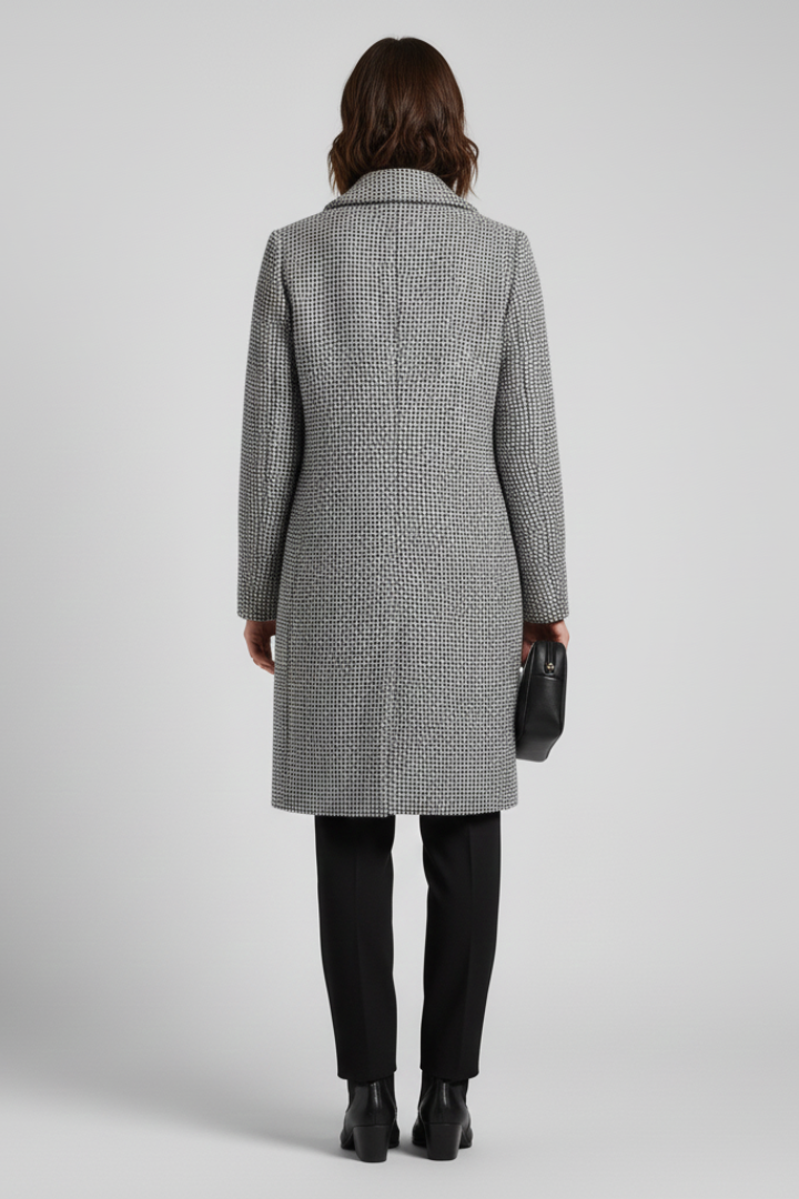 Isla | Textured Blazer Collar Coat