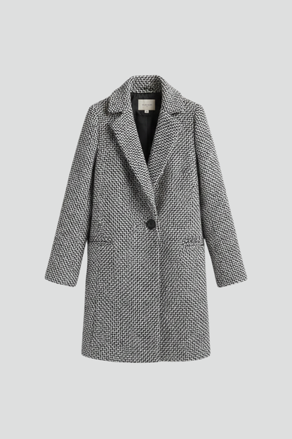Isla | Textured Blazer Collar Coat