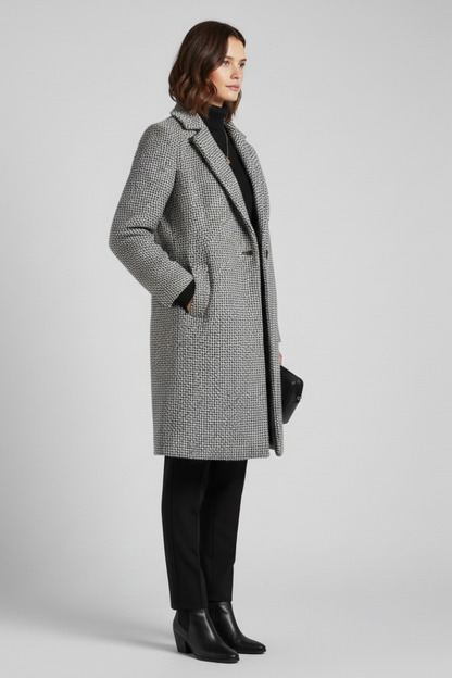 Isla | Textured Blazer Collar Coat