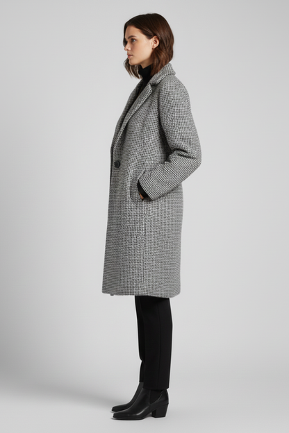 Isla | Textured Blazer Collar Coat