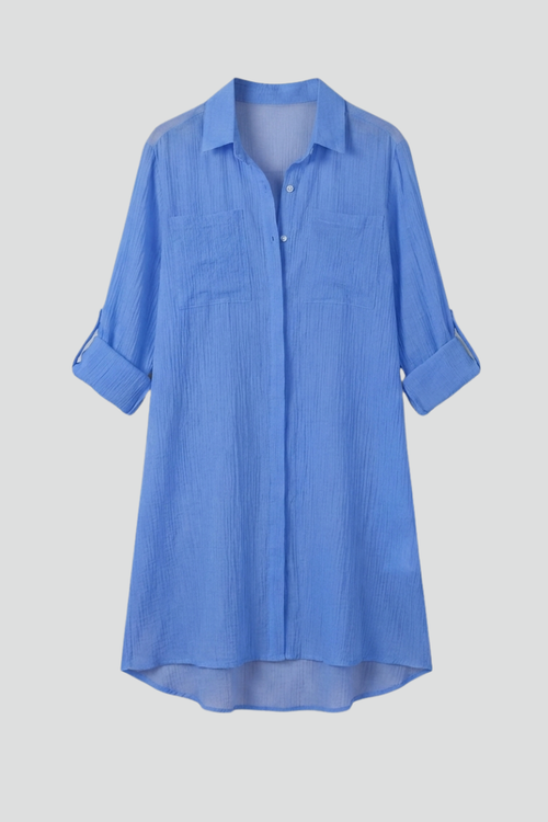 Elena | Buttoned Long Sleeve Cover Up