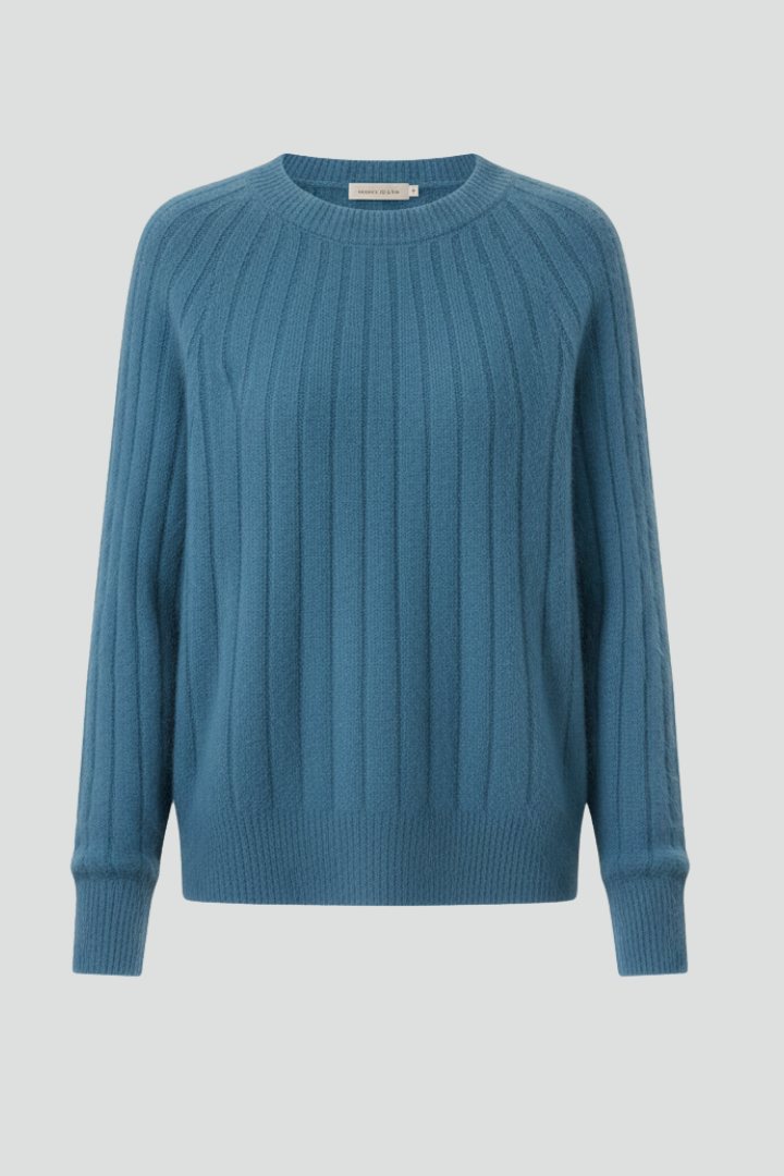 Isla | Ribbed Long Sleeve Crew Neck Jumper