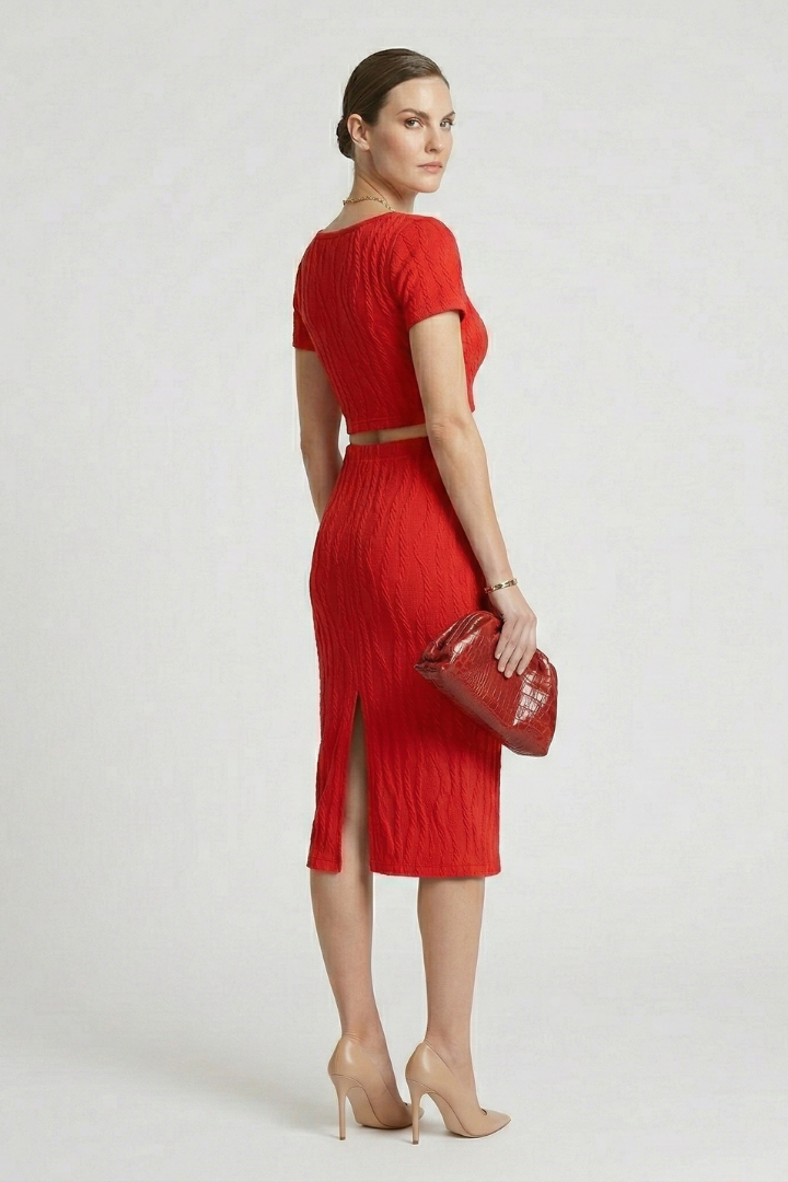 Lila | Chic Crop Top & Maxi Skirt Set