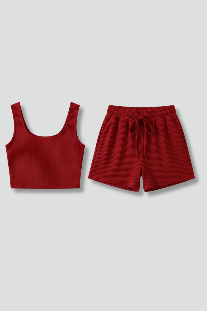 Lila | Chic Crop Top and Shorts Set