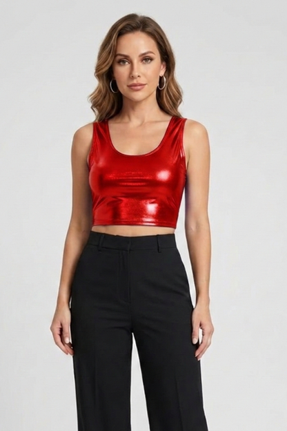 Lila | Sleek Sleeveless Crop Top