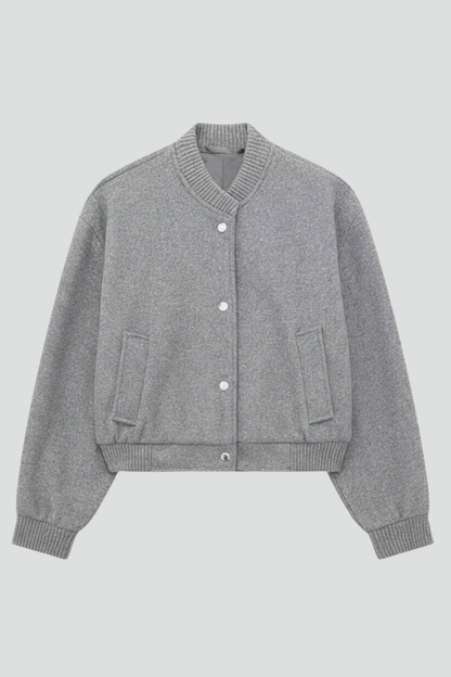Lena | Cropped Jacket with Snap Fastening
