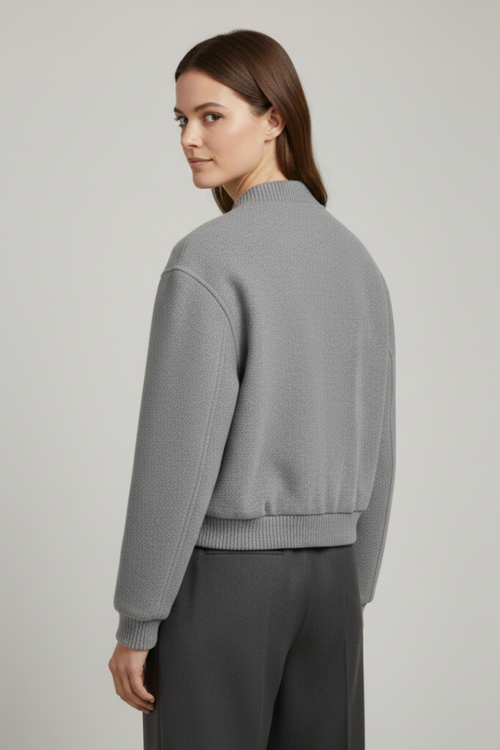 Lena | Cropped Jacket with Snap Fastening