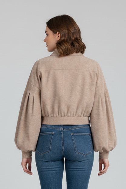Lena | Cropped Zip Jacket