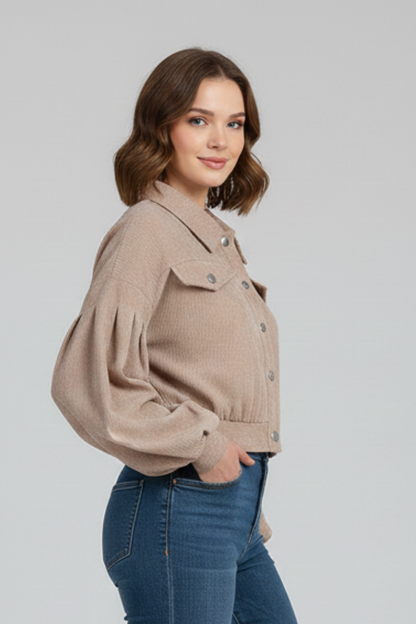 Lena | Cropped Zip Jacket