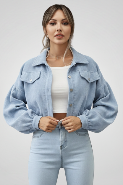 Lena | Cropped Zip Jacket