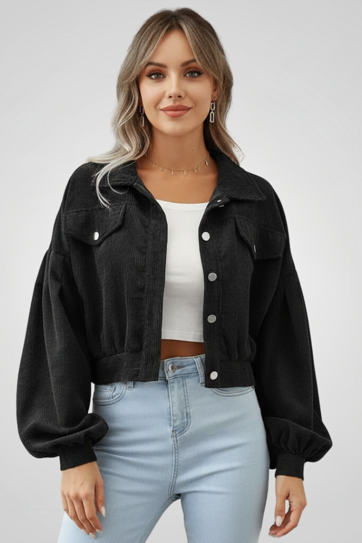 Lena | Cropped Zip Jacket
