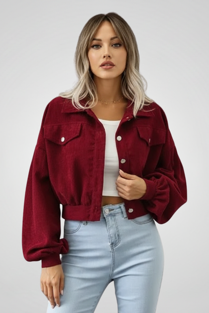 Lena | Cropped Zip Jacket