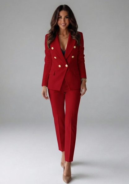 Vivienne | Double-Breasted Blazer Set with Buttons