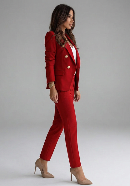 Vivienne | Double-Breasted Blazer Set with Buttons