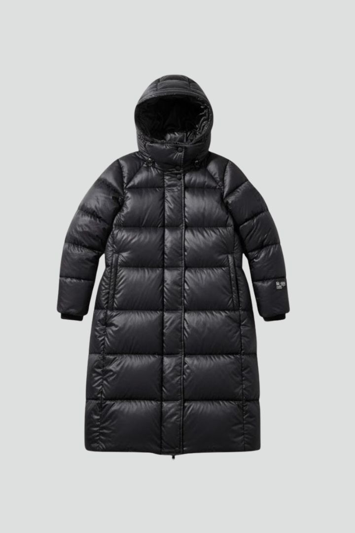 Elena | Quilted Down Coat with Hood