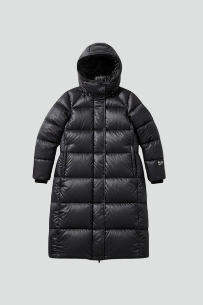 Elena | Quilted Down Coat with Hood