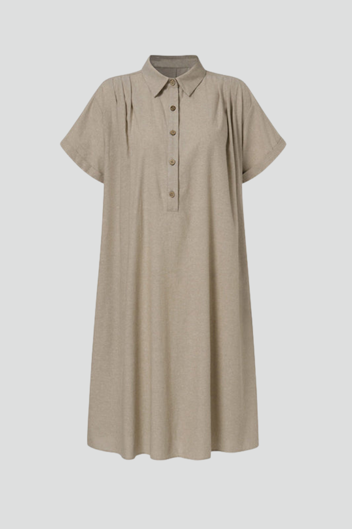 Lila | Elegant Button Placket Dress