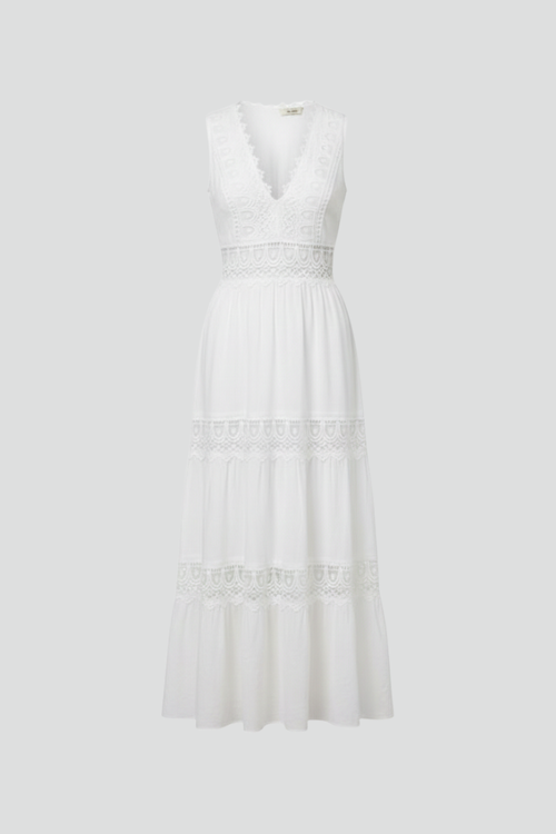 Lila | Lace Appliqué Tiered Dress