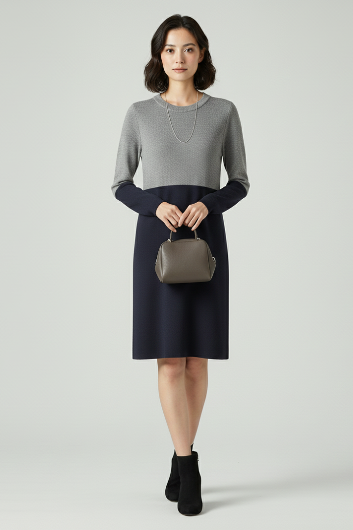 Isla | Structured Long Sleeve Dress