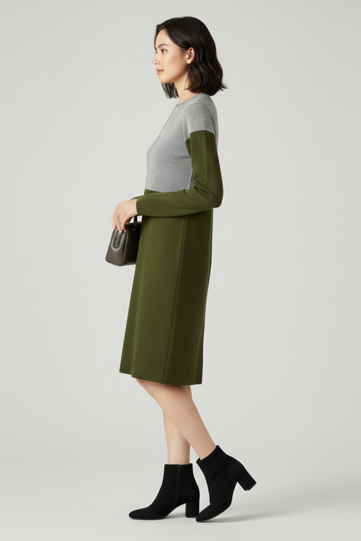 Isla | Structured Long Sleeve Dress