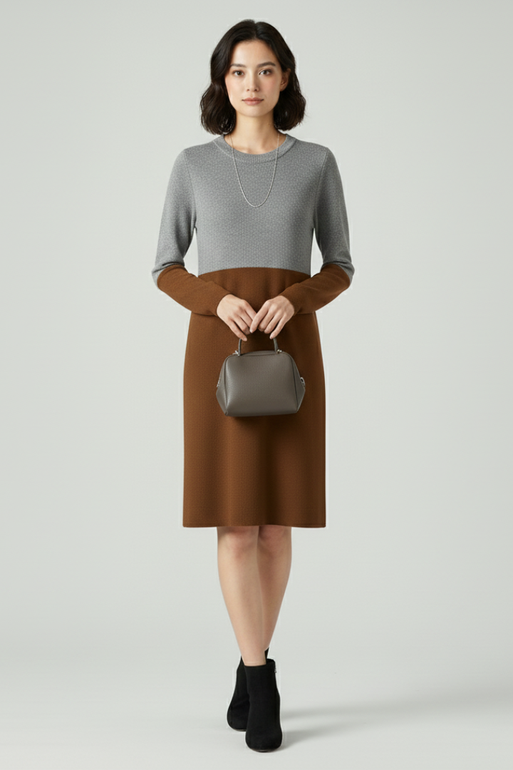 Isla | Structured Long Sleeve Dress