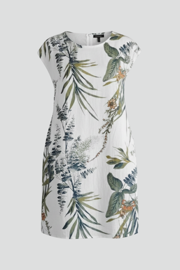 Lena | Printed Round Neck Dress