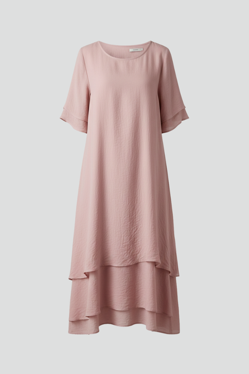 Lila | Elegant Round Neck Short Sleeve Dress